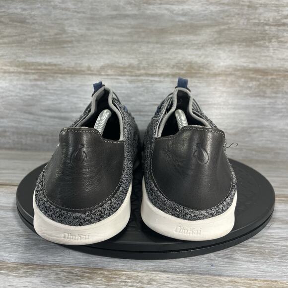 Olukai Men’s AlapaLi Grey Knit Slip On Sneaker Size 11.5 - Picture 6 of 11